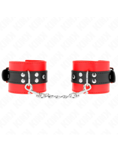 KINK - WRIST RESTRAINTS RED WITH BLACK BELT ADJUSTABLE...