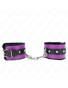 KINK - PREMIUM FUR LINED WRIST RESTRAINTS BLACK WITH...