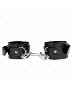 KINK - WRIST RESTRAINTS-SINGLE RIVET ROW BLACK ADJUSTABLE...