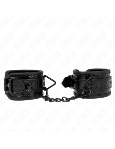 KINK - DIAMOND PATTERN WRIST RESTRAINTS BLACK ADJUSTABLE...