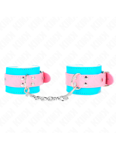 KINK - CUTE WRIST RESTRAINTS BLUE / PINK ADJUSTABLE 16-28...