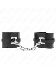 KINK - DELUXE LOCKING WRIST RESTRAINTS BLACK ADJUSTABLE...