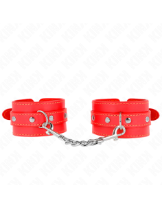 KINK - THIN WRIST RESTRAINTS RED ADJUSTABLE 21-33 CM