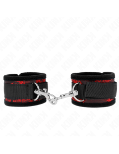 KINK - SCANDAL WRIST RESTRAINTS RED-BLACK