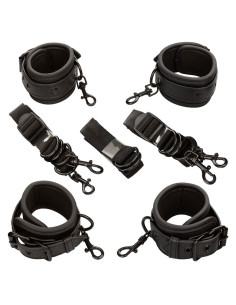 CALEXOTICS - NOCTURNAL CEINTURE DE LIT RÉGLABLE EN CUIR NOIR 1 