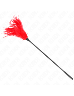 KINK - PLUSIEURS PLUMES DE CHATOUILLES ROUGES 45 CM 1 