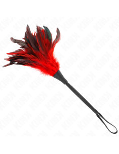 KINK - PLUMES DE POULET TICKLE EN FORME DE CORNE ROUGE 36 CM 1 