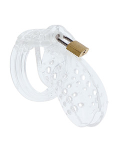 HIDDEN DESIRE - EXTREME CHASTITY COCK CAGE ACRYLIC ADJUSTABLE CLEAR 1 