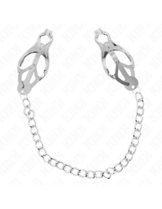 KINK - JAPANESE CLOVER NIPPLE CLAMPS WITH CHAIN SILVER 30 CM