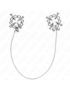 KINK - METAL FLOWER NIPPLE CLAMPS WITH CHAIN 1 