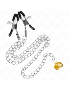 KINK - CHAIN NIPPLE CLAMPS WITH HORN PENDANT 30 CM 1 