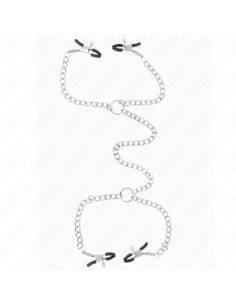 KINK - 4 CHAIN NIPPLE CLAMPS 32 CM WITH LITTLE CHAINS 14 CM