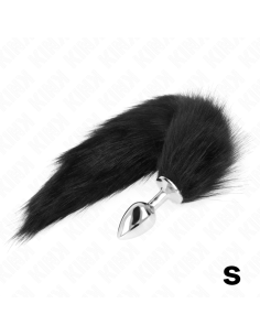 KINK - ANAL PLUG SIZE S 7 X 3 CM WITH SYNTHETIC TAIL 40 CM BLACK 1 