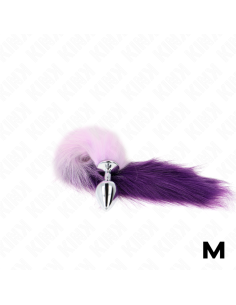 KINK - ANAL PLUG SIZE M 8 X 3.5 CM WITH SYNTHETIC TAIL 40 CM PURPLE 1 