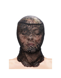 NS NOVELTIES - FETISH & FASHION LACE HOOD BLACK