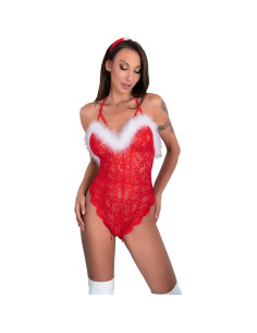 LIVCO CORSETTI FASHION - SANTAS LACE LADY BODY CROTCHLESS...