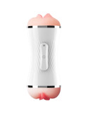 ARMONY - DOPPELTER VAGINA- UND MUNDVIBRATOR MASTURBATOR WEISS 1 