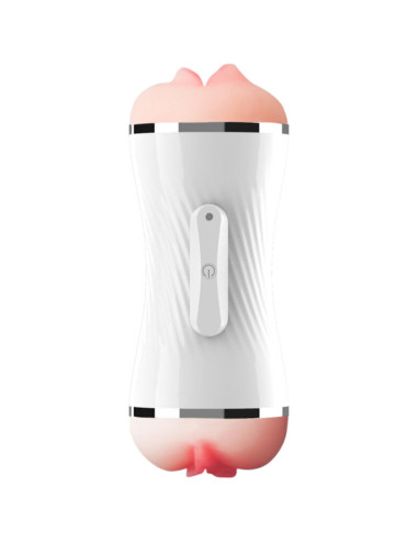 ARMONY - DOUBLE VAGINA & MOUTH VIBRATOR MASTURBATOR WHITE 1 