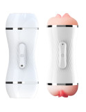 ARMONY - DOUBLE VAGINA & MOUTH VIBRATOR MASTURBATOR WHITE 2 