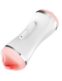 ARMONY - DOPPELTER VAGINA- UND MUNDVIBRATOR MASTURBATOR WEISS 3 