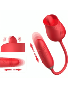 ARMONY - DELIGHT BLUMENVIBRATOR & STOßUNG MIT ROTER ZUNGE 1 