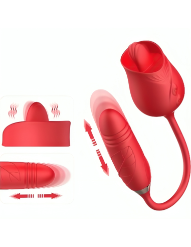 ARMONY - DELIGHT FLOWER VIBRATOR & THRUSTING WITH RED TONGUE 1 