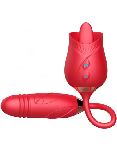 ARMONY - DELIGHT FLOWER VIBRATOR & THRUSTING WITH RED TONGUE 3 